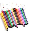 Kit conjunto 6 canetas hidrográficas drawing line multiuso coloridas
