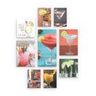 Kit Conjunto 9 Quadros Para Bar Barman Drinks