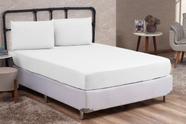 Kit Conjunto Cama Queen Algodão 200 Fios 3 Peças com Elástico e Fronhas