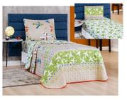 Kit conjunto de cama solteiro infantil colcha bouti kids menino ou menina+ lencol 02 peças micro percal 200 fios