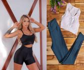 Bermuda Legging Fitness 3D Shorts Academia Legging - TOK10 - Bermuda Legging  - Magazine Luiza