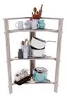 Kit Conjunto Gabinete Balcao Banheiro Espelheira Cuba Veneto