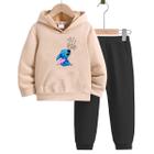 Kit Conjunto Infantil Blusa e Calça Flanelado Lilo Sticth