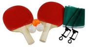 Kit Conjunto Ping Pong Tênis De Mesa Raquetes Bolinhas Rede