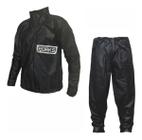 Kit Conjunto Roupa Capa De Chuva Motoqueiro Com Gola Moto