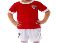 Kit Conjunto São Paulo Infantil Artilheiro Masculino Oficial