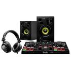Kit Controladora DJ Hercules Inpulse 200, + DJ Learning Fone de Ouvido + Monitor de Áudio, Preto - 4780963