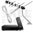 Kit Conversor Digital Full Hd + Antena Externa + 8m Cabo