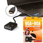 Kit Conversor Hdmi Para Vga Com Áudio + Cabo Vga 2 Metros - Cirilo Cabos