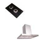 Kit Cooktop 2 queimadores + Coifa depurador exaustor Ciri 75cm Nardelli