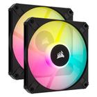 Kit Cooler Fan 2 Unidades Corsair AF120 SLIM, 120mm, RGB, Preto - CO-9050163-WW