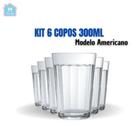 Kit Copo americano 300ml 6 unidades Nadir Figueiredo