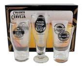 Kit Copo Larger Pilsner Taça Chopp Bear Cerveja Frases Zc