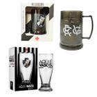 Kit Copo Munich Tulipa Cerveja Chopp + Caneca Gel 300ml Térmico Time Vasco Oficial - BRASFOOT