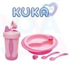 Kit Copo Soft Color Kuka 300 ml + Prato Termico Kuka -- Rosa