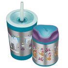 Kit Copo Térmico Kids Unicórnio 341ml + Pote Térmico Kids Sereia 284ml Contigo