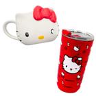 Kit Copo Térmico Sky e Caneca Ornamento Hello Kitty 500ml - Zona Criativa