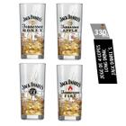 Kit Copos Long Drink Jack Daniel's - 4 Unidades 330 Ml Vidro