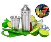 Kit Coqueteleira Caipirinha Bartender Utensílios Para Fazer Caipirinha Drinks Coquetéis 4 Peças