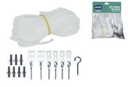 Kit Corda Suspenço Completa De Varal De Teto Nylon 6,5m