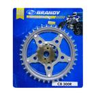 Kit Coroa E Pinhão Honda Cb 300 2009 A 2015 Brandy