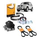 Kit Correia Dentada Pajero Tr4 2009 2010 Poly v Bomba D'água