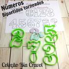 Kit Cortador de Números Bipartidos Torneados - coleção Bia Cravol