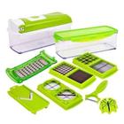 Kit Cortador De Verduras E Legumes Nicer Dicer Plus Verde - Comercialize