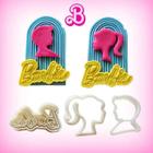 Kit Cortadores Barbie Ken e Logo