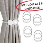 Kit Cortina Cinto Presilha Cortina Enfeite Perola Abraçadeira