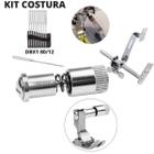 Kit costura troca facil de calcador + guia + caixa de agulha