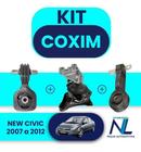 Kit Coxim Calço Motor E Cambio Honda New Civic 2007 A 2011