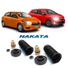 Kit Coxim Guarda Pó Batente Dianteiro Gm Onix 2017 2018 2019 - Nakata