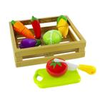 Kit Cozinha Caixote Frutas E Vegetais De Corte 8 Peças - Etitoys