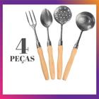 Kit Cozinha Com 4 Peças Utensilios De Cozinha Aluminio - Lehaví