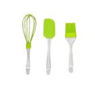 Kit Cozinha Confeitaria Espátula Pincel Batedor Silicone