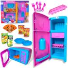 Kit Cozinha De Brinquedo Geladeira + Microondas Infantil - Europio