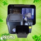 Kit Cozinha Escorredor Louças + Porta Talheres + Dispenser Detergente + Lixeira Pia - Micromax