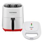 Kit Cozinha Fritadeira + Sanduicheira Telefuken Branco 220V