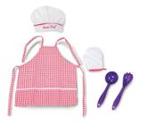 Kit Cozinha Infantil Avental Chapéu E Luva Gran Chef - Nig Brinquedos
