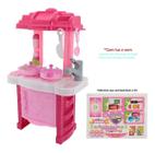 Kit Cozinha Infantil Brinquedo Completa Fogão Panela E Pia