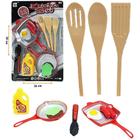 Kit cozinha infantil com frigideira + salsicha e acessorios kitchen set 10 pecas - SPIDER