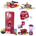 Kit Cozinha Infantil Comida Geladeira Panela de Pressão 56pç - Altimar