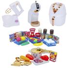 Kit Cozinha Infantil Princesa Menina Mercado Batedeira 44pç