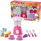 Kit Cozinha Legal Brinquedo Rosa Com Liquidificador Infantil