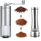 Kit Cozinha Moedor De Café Manual + Moedor Pimenta Sal Inox