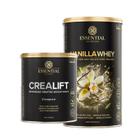 Kit Crealift e Vanilla Whey Essential Nutrition