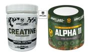 KIT Creatina 100% Pura 300g + Pre treino Alpha 11 300g - Army Labz