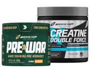 Kit Creatina Com Glicina + Pré Treino Pre War - Bodyaction