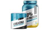 Kit Creatina e 100% Whey Protein - Shark Pro